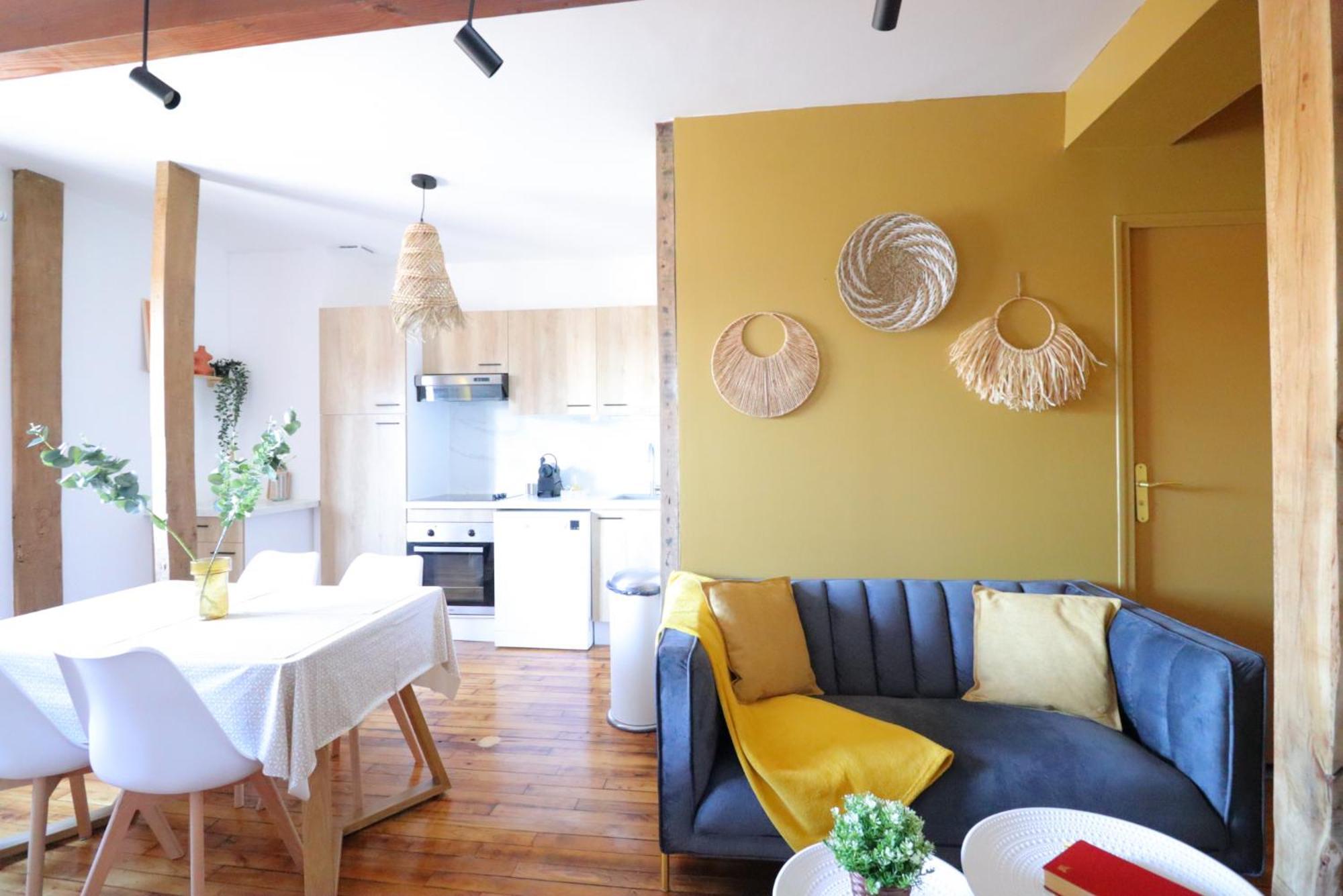 Le Boho - Charmant T3 Avec Climatisation Et Fibre Bergerac Kamer foto