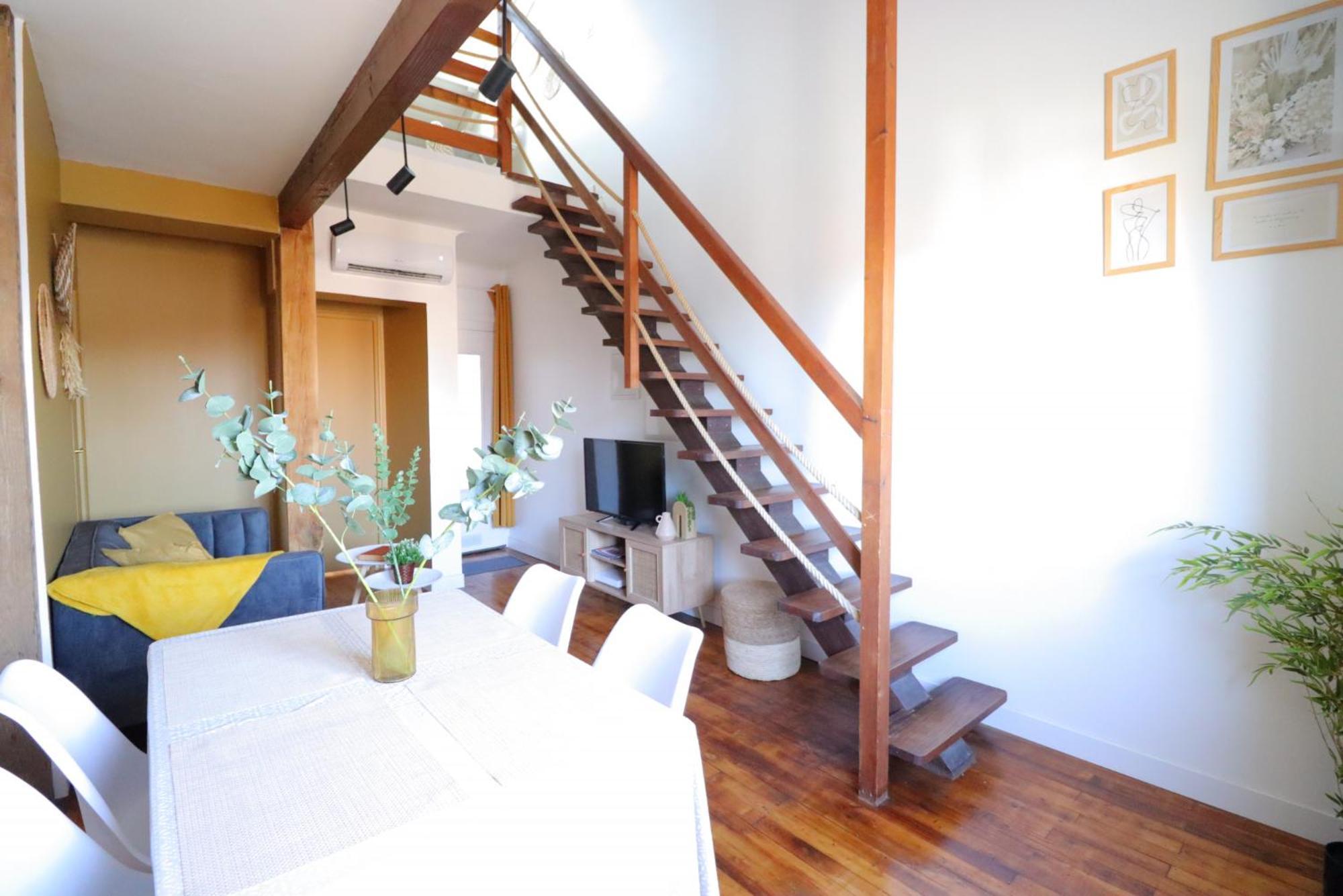 Le Boho - Charmant T3 Avec Climatisation Et Fibre Bergerac Kamer foto